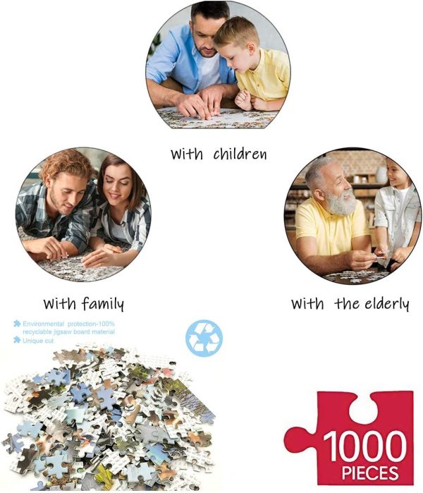 ⁦احجية الصور المقطوعة 1000 قطعة للبالغين، العاب اكبر هدية بحر ايجه للاطفال⁩ - الصورة ⁦4⁩