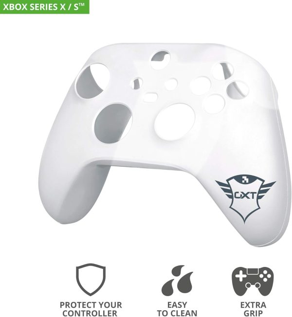 ⁦ترست غيمنغ غطاء حماية لذراع تحكم Xbox 749 من جي اكس تي، غطاء سيليكون مضاد للانزلاق لذراع تحكم Xbox Series X (S) - شفاف⁩ - الصورة ⁦4⁩