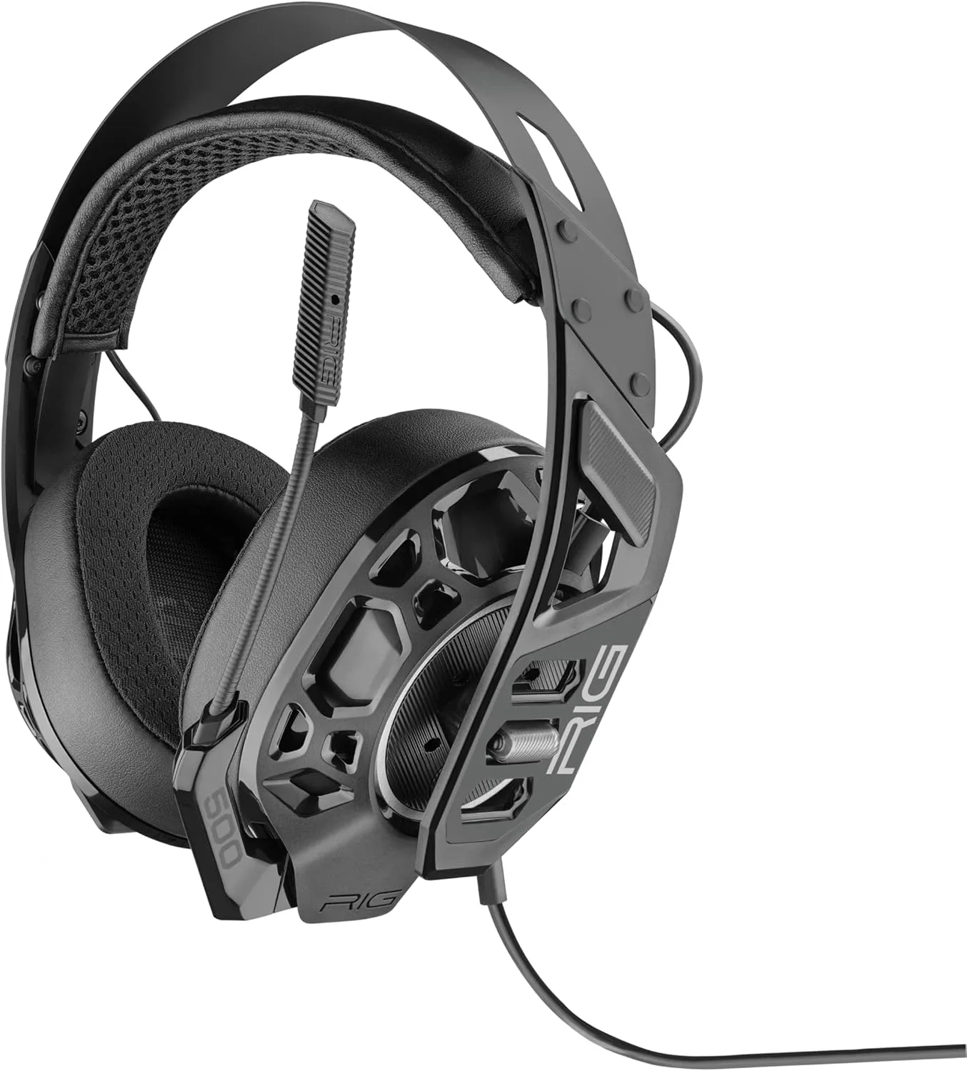 سماعة رأس للألعاب RIG 500 PRO HX GEN 2 درجة تنافسية مع صوت دولبي اتموس ثلاثي الأبعاد محيطي لأجهزة إكس بوكس سيريز X|S، إكس بوكس ون, ويندوز 10 PC، ويندوز 11 PC (أسود)، سلكي، فوق الاذن