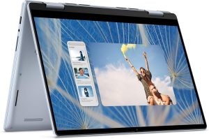 ديل لابتوب شخصي انسبيرون 14 2 في 1 2024 ~ 14 انش WUXGA 60Hz IPS لمس ~ انتل 5 120U ~ 8GB DDR5~512GB M.2 NVMe ~ كيبورد باضاءة خلفية بصمة الاصبع واي فاي 6E ويندوز 11 هوم - ازرق ثلجي