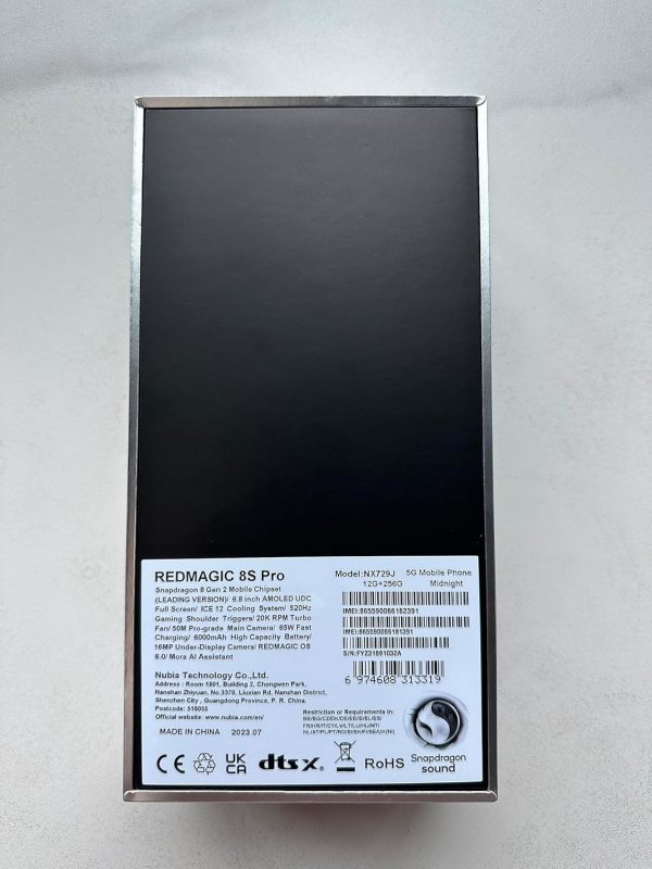 ⁦REDMAGIC ZTE Nubia 8s Pro Dual Sim (12GB+256GB, Midnight)⁩ - الصورة ⁦11⁩