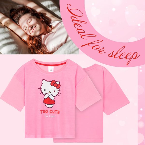 ⁦Hello Kitty girls Pajama Set Pajama Set⁩ - الصورة ⁦3⁩