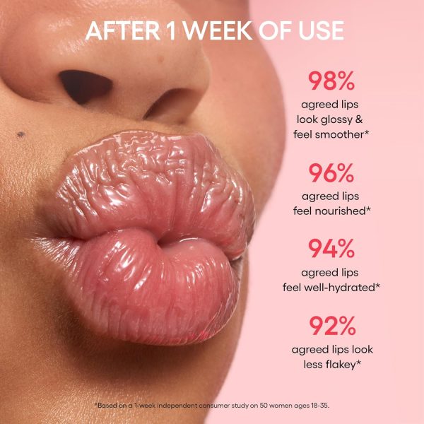 ⁦لانيج مرطب شفاه برائحة الفانيليا: مرطب ولامع وخفيف الوزن ومرطب وملون بزبدة الشيا⁩ - الصورة ⁦7⁩