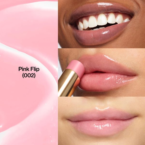 ⁦ريفلون مرطب شفاه ملون ومرطب من سوبر لاستروس جلاس شاين، لمسة نهائية لامعة ولامعة، 002 بينك فليب، 0.11 اونصة⁩ - الصورة ⁦2⁩