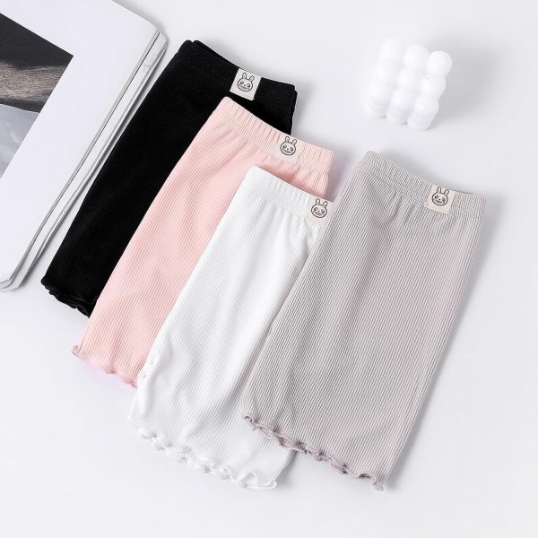 ⁦Chicduo 4 Pack Girls Bike Shorts Cartwheel Girls Dance Shorts Toddler Kid Under Dress Shorts Girls Ice Silk Shorts Multicolor⁩ - الصورة ⁦6⁩