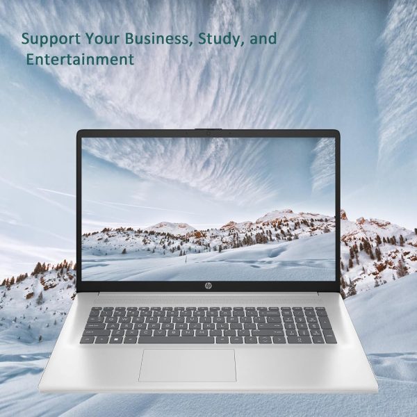 ⁦HP لابتوب 17.3 انش، شاشة FHD (1920×1080)، معالج AMD رايزن 5 (افضل من i7-11370H)، ذاكرة RAM 32GB، SSD 1TB، ويندوز 11 هوم، كاميرا ويب، واي فاي، بلوتوث، فضي طبيعي، ملحق الباكاتيك⁩ - الصورة ⁦7⁩