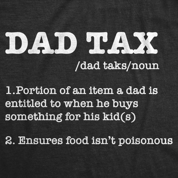 ⁦تي شيرت مرح للرجال مطبوع عليه Dad Tax Sarcastic Fathers Day تي شيرت مبتكر للرجال⁩ - الصورة ⁦2⁩