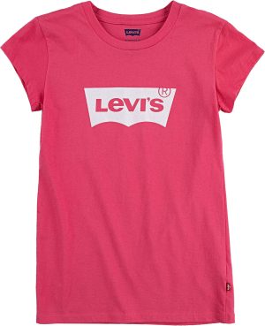 Levi's Girls' Batwing T-Shirt, Light Grey, 6X