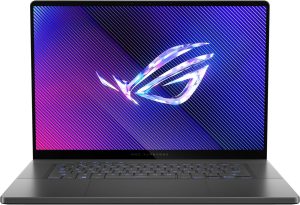 لابتوب روج زيفيروس G16 GU605MZ-QR034W، انتل كور الترا 9 185H,16-Core، رام 32GB، SSD 2TB، PCIe، ذاكرة M.2، 16 بوصة 2.5K(2560x1600) 240Hz، RTX4080-12GB DDR6 انفيديا، لوحة مفاتيح بإضاءة AR-EN، ويندوز 11