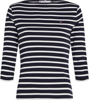 Tommy Hilfiger Womens Slim Cody Boat-Nk 3/4Slv T-Shirts