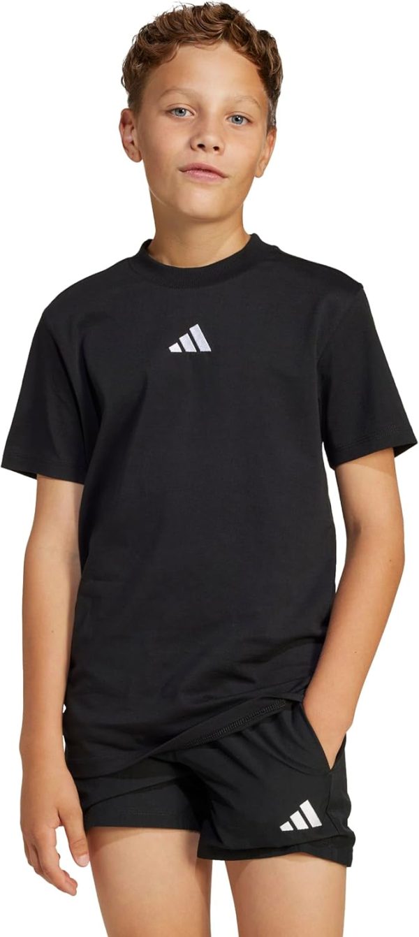 ⁦adidas Unisex Kids Essentials T-Shirt Kids T-Shirt⁩ - الصورة ⁦2⁩