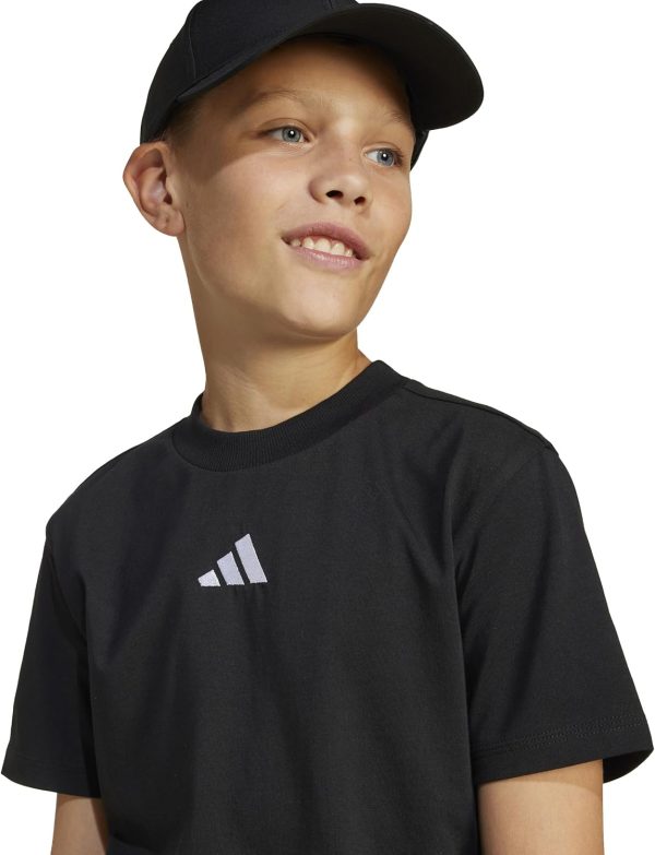 ⁦adidas Unisex Kids Essentials T-Shirt Kids T-Shirt⁩ - الصورة ⁦4⁩