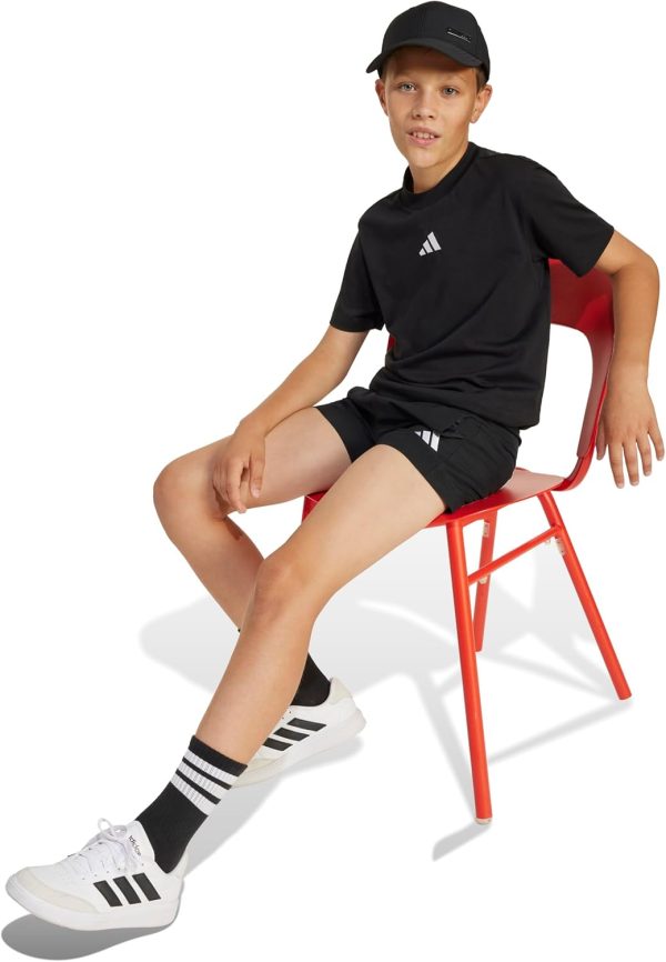 ⁦adidas Unisex Kids Essentials T-Shirt Kids T-Shirt⁩ - الصورة ⁦5⁩