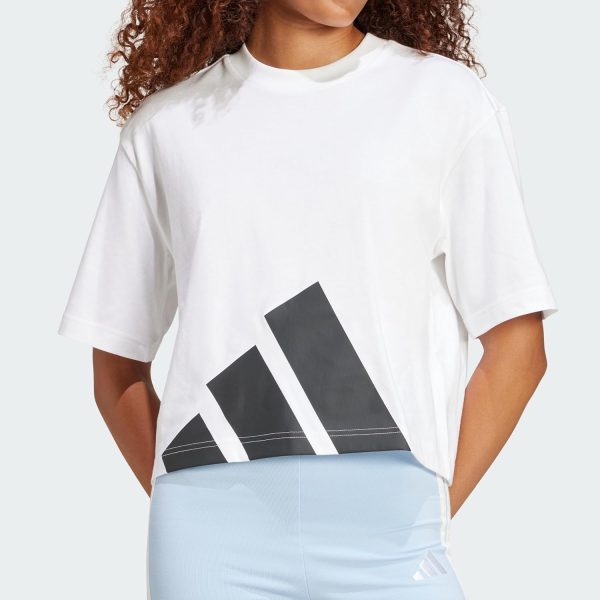 ⁦adidas Womens Essentials Big Logo Boyfriend T-Shirt⁩ - الصورة ⁦2⁩