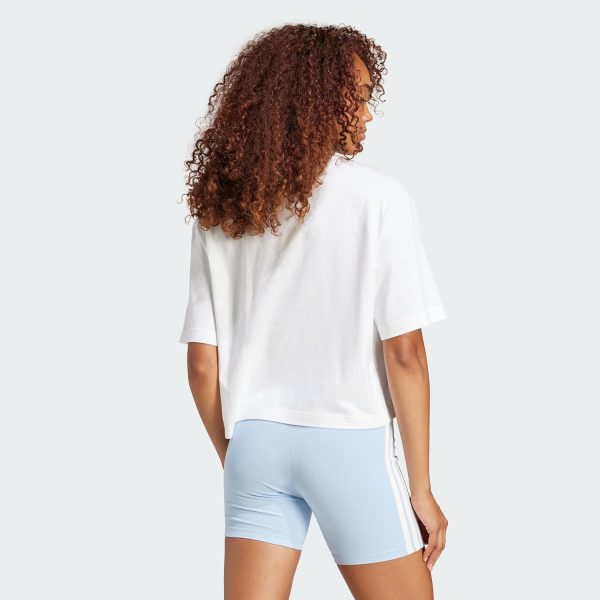 ⁦adidas Womens Essentials Big Logo Boyfriend T-Shirt⁩ - الصورة ⁦4⁩