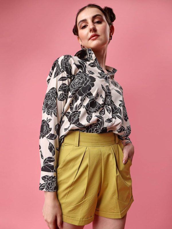 ⁦Leriya Fashion Oversized Shirt for Women | Shirt for Women Stylish Western | Long Shirt for Women⁩ - الصورة ⁦3⁩