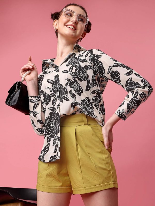 ⁦Leriya Fashion Oversized Shirt for Women | Shirt for Women Stylish Western | Long Shirt for Women⁩ - الصورة ⁦5⁩