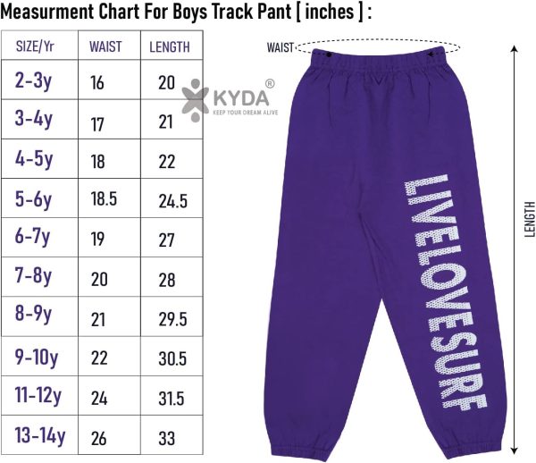 ⁦KYDA KIDS Girl's Loose Fit Track Pants (Pack of 5)⁩ - الصورة ⁦7⁩
