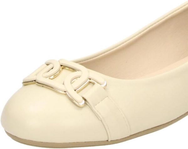 ⁦Fitters Iris Womens Ballet Flats, Plus Size Womens Shoes - Large Shoes for Women, Iris EU 42 43 44 45⁩ - الصورة ⁦2⁩