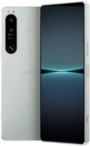 جوال سوني اكسبيريا 1 IV بشاشة 6.5 انش 21:9 بعرض 4K HDR OLED ومعدل تحديث 120Hz، تقريب بصري حقيقي مع طلاء زيس تي، مقبس جاك 3.5 ملم، اندرويد 12 وشريحة اتصال مجانية ابيض ثلجي، بشريحتين