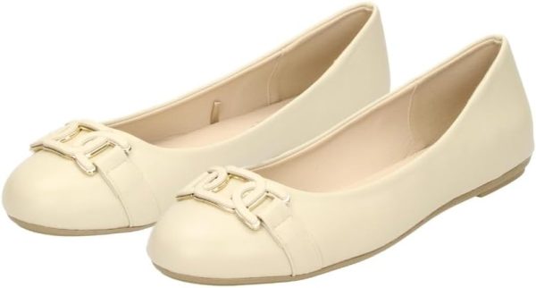 ⁦Fitters Iris Womens Ballet Flats, Plus Size Womens Shoes - Large Shoes for Women, Iris EU 42 43 44 45⁩ - الصورة ⁦4⁩