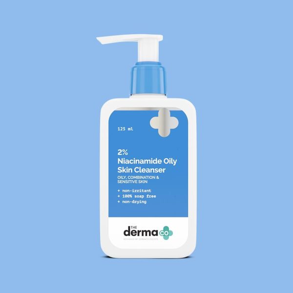 ⁦THE DERMA CO 2% Niacinamide Oily-Skin Cleanser 125 ml⁩ - الصورة ⁦2⁩