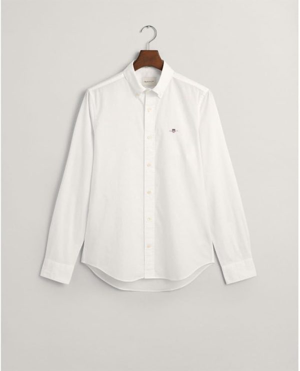 ⁦GANT Men Slim Fit Poplin Shirt⁩ - الصورة ⁦3⁩