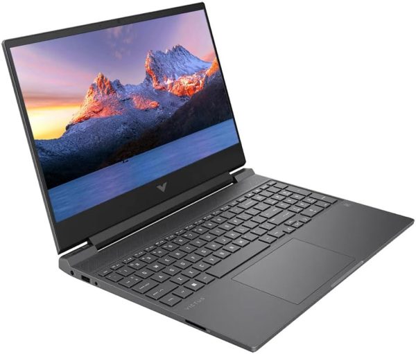 ⁦لابتوب ألعاب فيكتوس من اتش بي، شاشة 15.6 بوصة FHD IPS بمعدل تحديث 144 هرتز، معالج AMD رايزن 5-8645HS، بطاقة رسومات انفيديا جيفورس RTX 4050، ذاكرة DDR5 8 جيجابايت، قرص SSD 512 جيجابايت، فضي ميكا (2024)⁩ - الصورة ⁦3⁩
