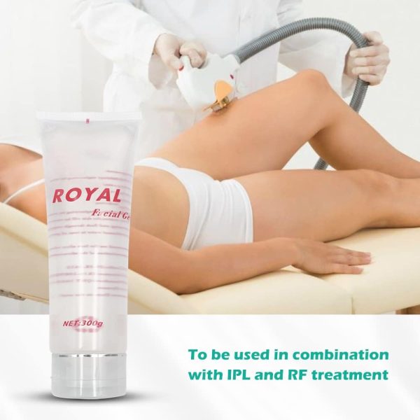 ⁦Liflad Radio Frequency Gel for RF Machine - Cooling Gel for Laser Hair Removal - Massage Therapy Cream for Women& Men - Royal Facial Gel Clear (Pack of 2)⁩ - الصورة ⁦2⁩
