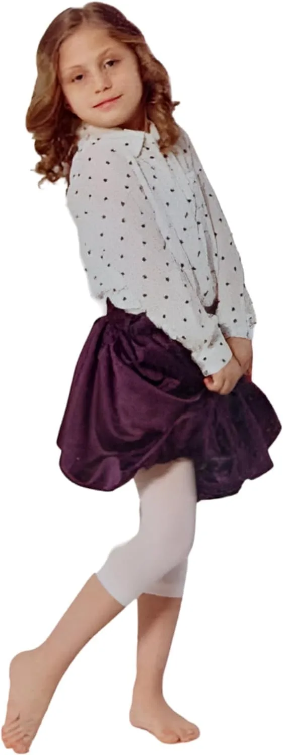 Girls Knee Length Shorts Wear Protection Above Knee Dance Leggings School Under Dress Skirt Sugar
