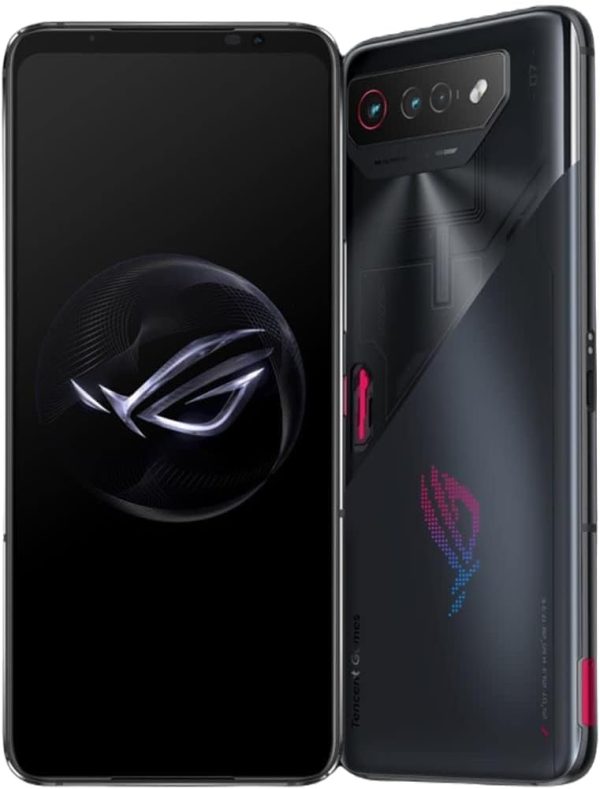 ⁦اسس هاتف روج 7 5G ثنائي 256 جيجابايت وذاكرة رام 8 غير مغلق من المصنع GSM فقط | بدون CDMA - متوافق مع فيريزون/سبرينت اصدار تينسنت - اسود بشريحتين⁩ - الصورة ⁦2⁩