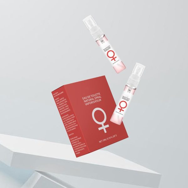 ⁦Alcohol-Free Women's Pheromone Fragrance Spray - Fresh Peach & Passion Fruit Scent, 5ml Twin Pack (10ml Total) - Light Eau de Toilette with Mimosa & Cedarwood Notes for Daily Wear⁩ - الصورة ⁦4⁩