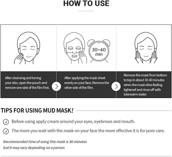 ⁦I'M Sorry For My Skin Black Clay Mask To Tighten The Skin⁩ - الصورة ⁦7⁩