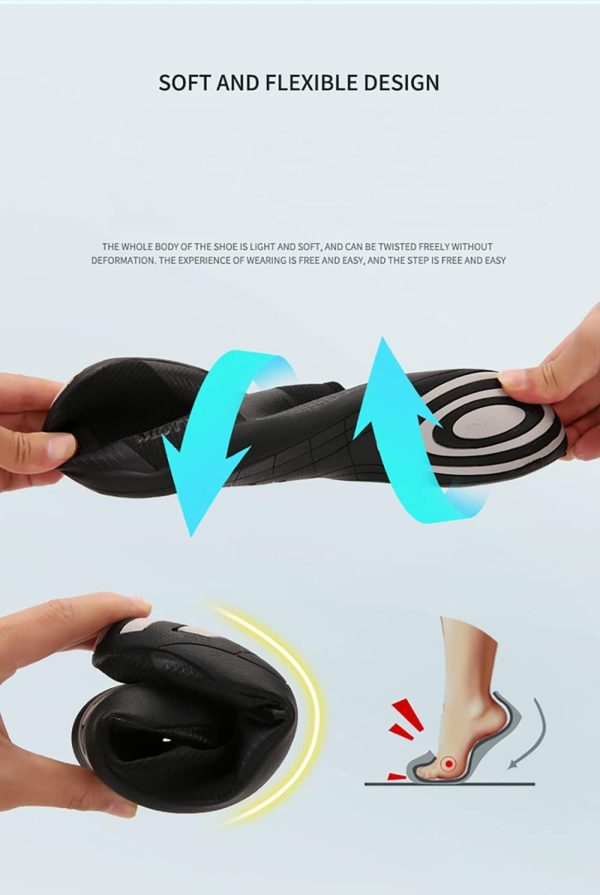 ⁦Keqin Men and Women Water Shoes Barefoot Beach Pool Shoes Quick-Dry Aqua Yoga Socks for Surf Swim Water Sport Non-slip Swim Beach Shoes⁩ - الصورة ⁦2⁩