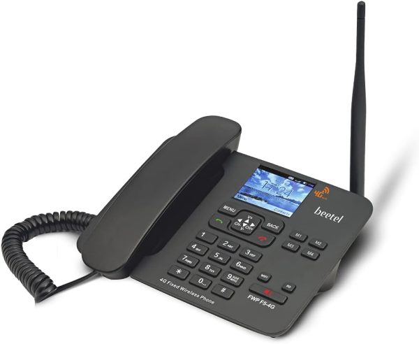 هوائي تي ان سي F5 4G بشاشة LCD ملونة عالي الاداء وقابل للفصل يدعم 4G فولت و3G و2G وراديو اف ام وبلوتوث وقرص سريع 4 ذاكرة مباشرة ومنبه وآلة حاسبة اساسية من بيتل (اسود)