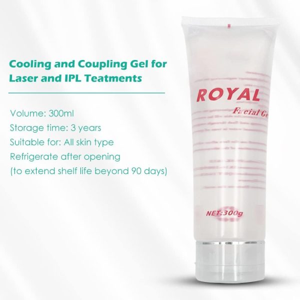 ⁦Liflad Radio Frequency Gel for RF Machine - Cooling Gel for Laser Hair Removal - Massage Therapy Cream for Women& Men - Royal Facial Gel Clear (Pack of 2)⁩ - الصورة ⁦4⁩