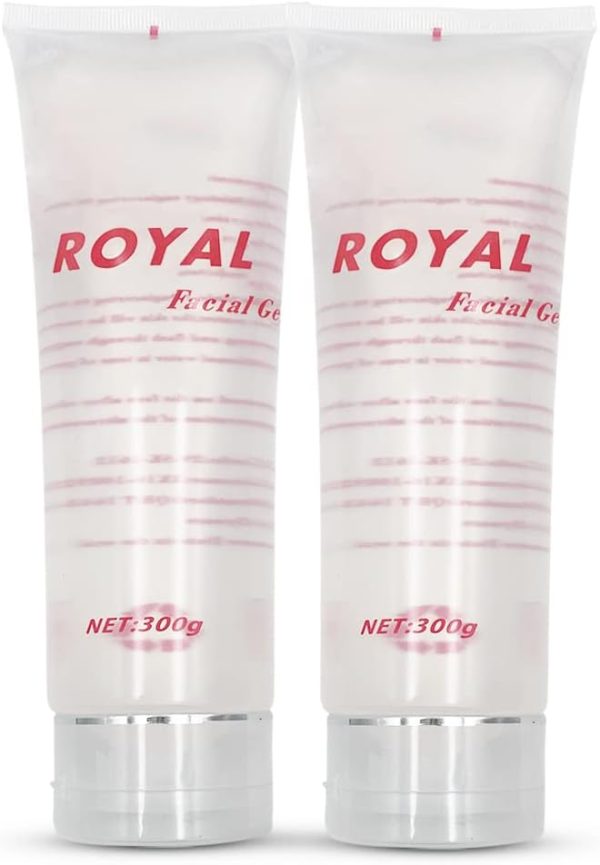 Liflad Radio Frequency Gel for RF Machine - Cooling Gel for Laser Hair Removal - Massage Therapy Cream for Women& Men - Royal Facial Gel Clear (Pack of 2)
