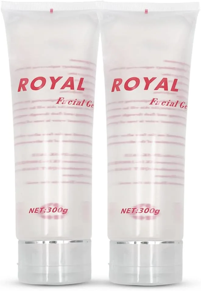 Liflad Radio Frequency Gel for RF Machine - Cooling Gel for Laser Hair Removal - Massage Therapy Cream for Women& Men - Royal Facial Gel Clear (Pack of 2)