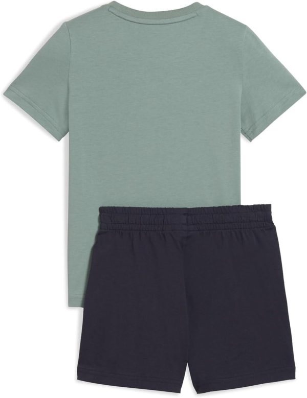 ⁦Puma Unisex Kids ESS No.1 Logo Tee and Shorts Set Sportstyle Kids⁩ - الصورة ⁦2⁩