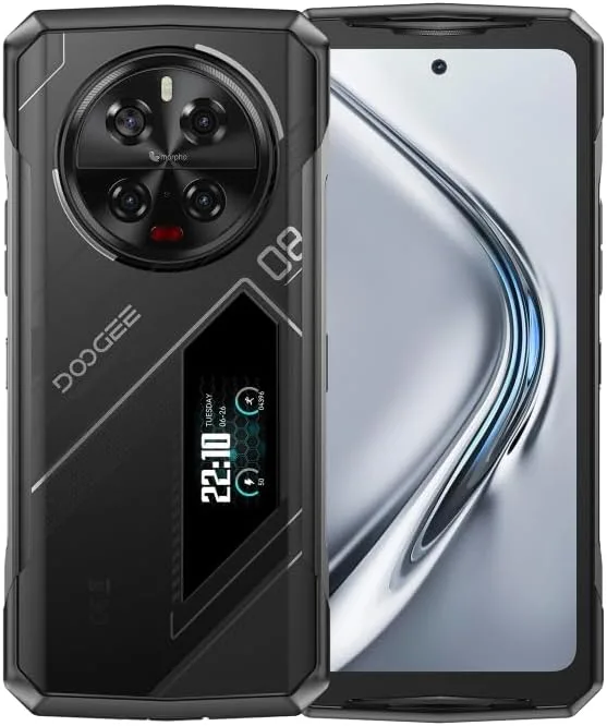 Doo.goo V40 Pro Rugged Phone, 16GB + 512GB, 6.78-inch Android 14 Dimensity 7300 Octa-Core Processor, 5G, OTG, NFC (Silver)