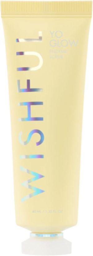 Wishful Mini Yo Glow AHA & BHA Facial Enzyme Scrub 1.35 oz/ 40 mL