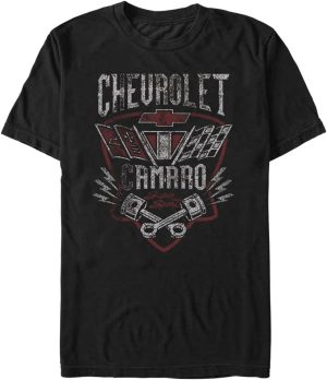General Motors Camaro Flag Young Men's Short Sleeve Tee Shirt