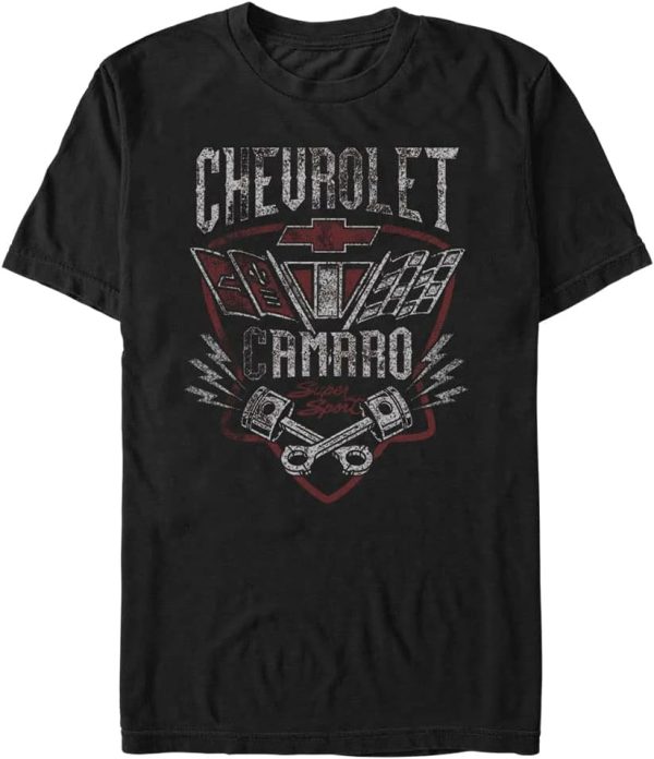 General Motors Camaro Flag Young Men's Short Sleeve Tee Shirt