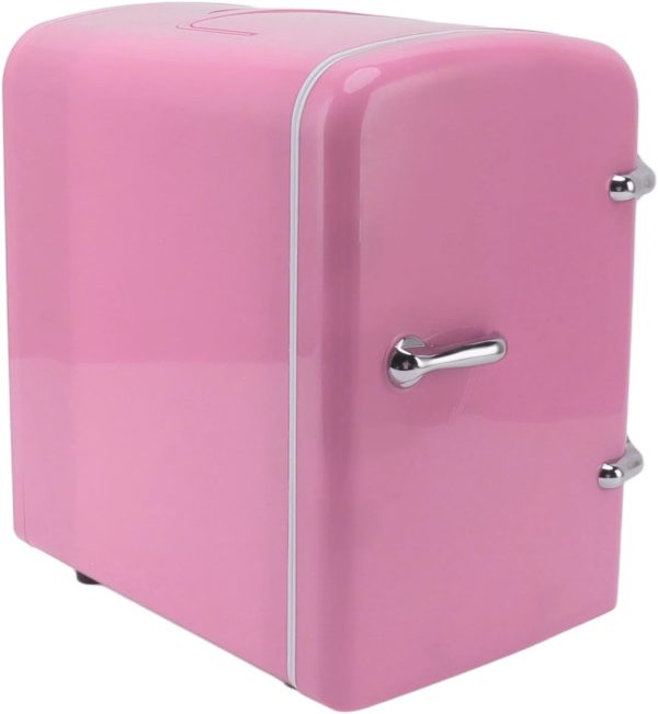 ⁦BROLEO Mini Beauty Fridge, Cosmetic Makeup Mini Fridge AC100-240V DC12V ABS Plastic Cooling Warming 4L 36W for Office (UK Plug)⁩ - الصورة ⁦5⁩