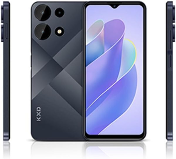 ⁦Android Smartphone KXD A10, 12GB(4+8) RAM, 128GB ROM, 6.6 Inch, 4500mAh with 4G Network, Dark Blue, Android 13 OS⁩ - الصورة ⁦2⁩