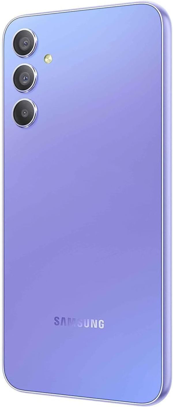 ⁦SAMSUNG Galaxy A34 5G + 4G LTE 128GB + 6GB Unlocked Worldwide 6.6 120Hz 48MP Triple Camera Awesome Violet SM-A346M⁩ - الصورة ⁦2⁩
