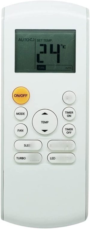 SYMWELL General Replacement Remote Control Fit for RG57A7/BGEF RG57A6/BGEFU1 CR166-RG57A6EU-6 RG57D/BGE RG57B/BGE RG57B2/BGE RG57/BGE RG57A/BGE for Midea MrCool Pioneer Air Conditioner