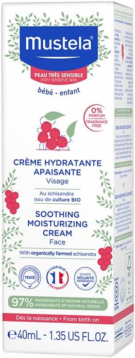MUSTELA Soothing Moisturizing Cream (Face), 40 ml
