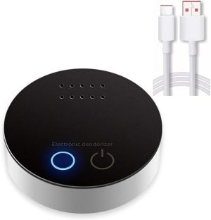 منقي هواء صغير محمول ومزيل روائح للثلاجة - منظف USB قابل لاعادة الشحن - يزيل 99.97% من الغبار والروائح والمواد المسببة للحساسية - مثالي للسيارات والمكتب والمدرسة والثلاجة وخزانة الاحذية والمرحاض