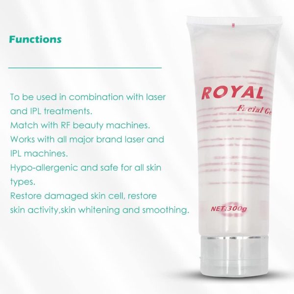 ⁦Liflad Radio Frequency Gel for RF Machine - Cooling Gel for Laser Hair Removal - Massage Therapy Cream for Women& Men - Royal Facial Gel Clear (Pack of 2)⁩ - الصورة ⁦5⁩